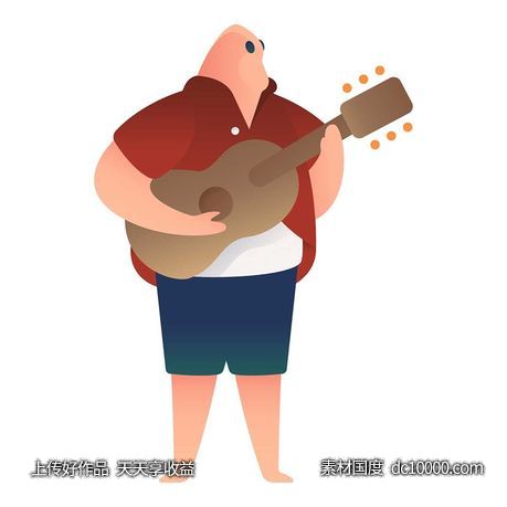 UI插图人物生活商务办公插画AI矢量设计素材-源文件-素材国度dc10000.com