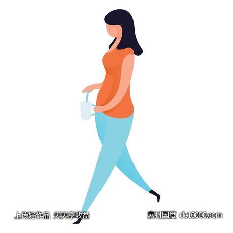 UI插图人物生活商务办公插画AI矢量设计素材-源文件-素材国度dc10000.com