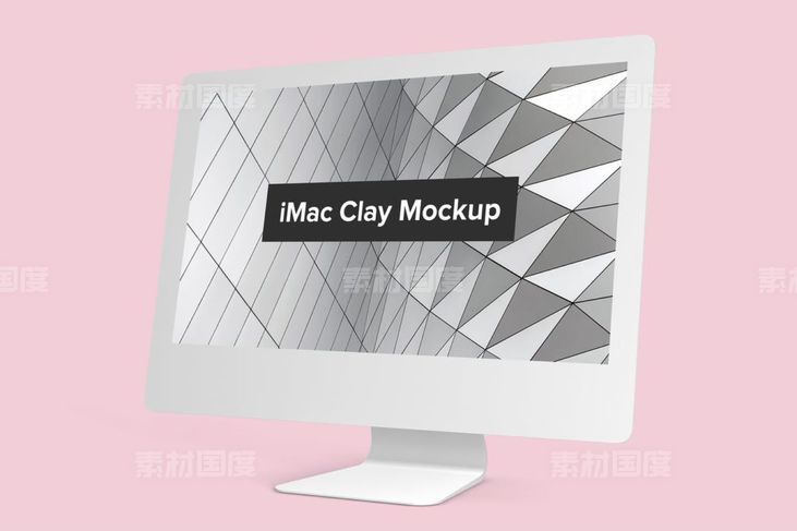 Mockups  苹果一体机电脑 iMac Pro 5K 智能对象样机下载
