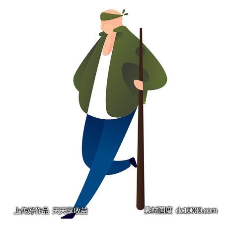 UI插图人物生活商务办公插画AI矢量设计素材-源文件-素材国度dc10000.com