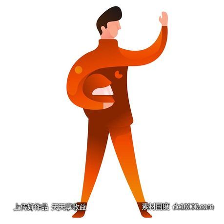 UI插图人物生活商务办公插画AI矢量设计素材-源文件-素材国度dc10000.com