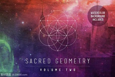 神圣几何矢量图形素材 Sacred Geometry Vector Pack Vol 2 - 源文件