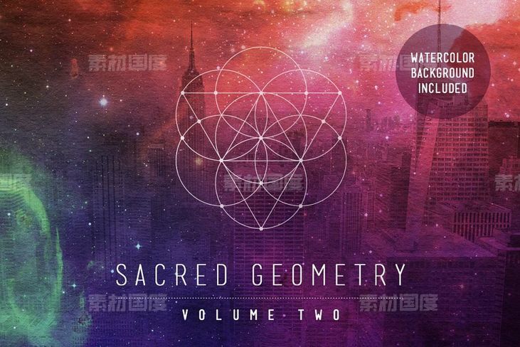 神圣几何矢量图形素材 Sacred Geometry Vector Pack Vol 2