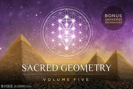 神圣几何矢量图形素材包 Sacred Geometry Vector Pack Vol 5 - 源文件