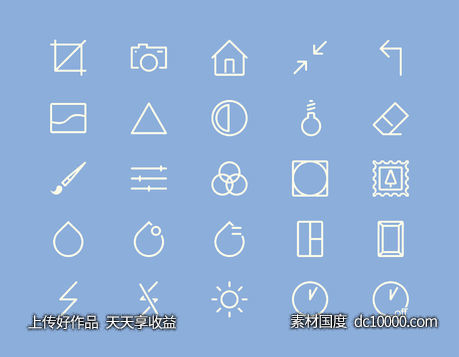 图像编辑图标-源文件-素材国度dc10000.com