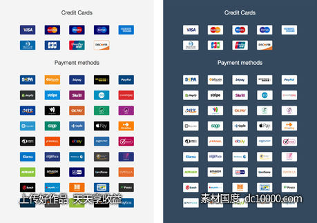 Ultimate Payment Icon Set-源文件-素材国度dc10000.com