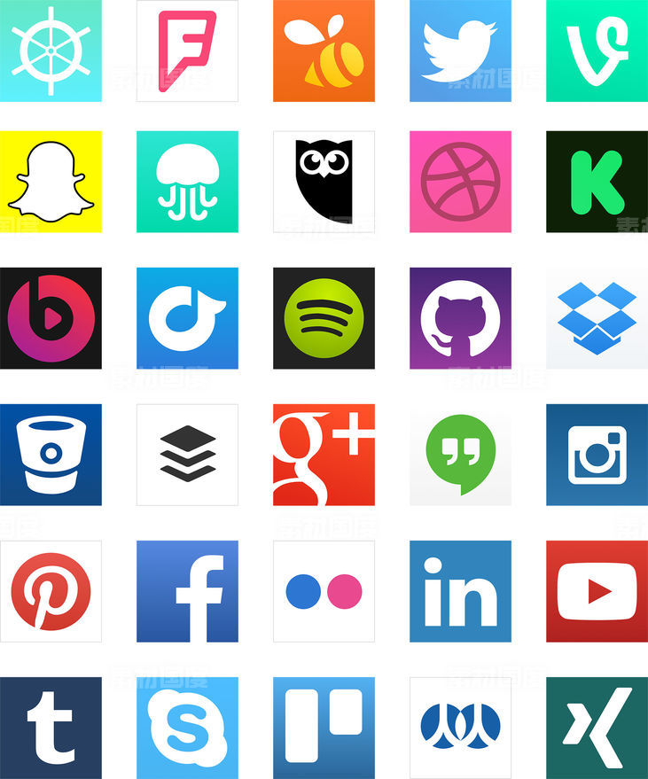 Social Brand Logos