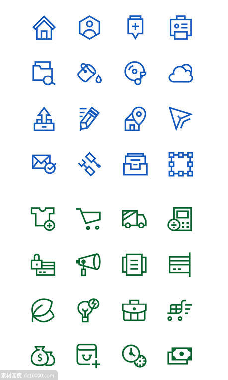 Web and E-commerce Icons - 源文件