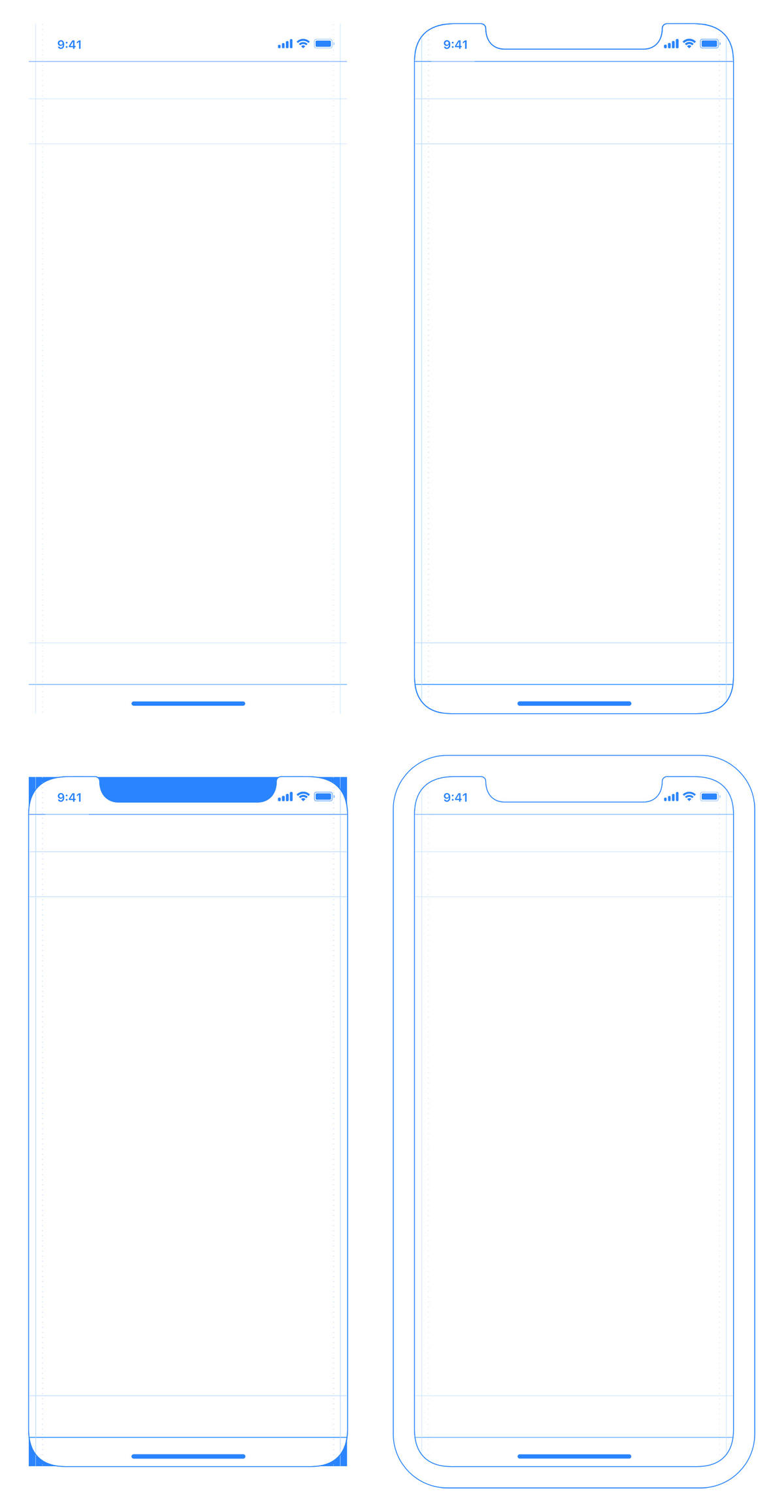 iPhone X  界面规范模板