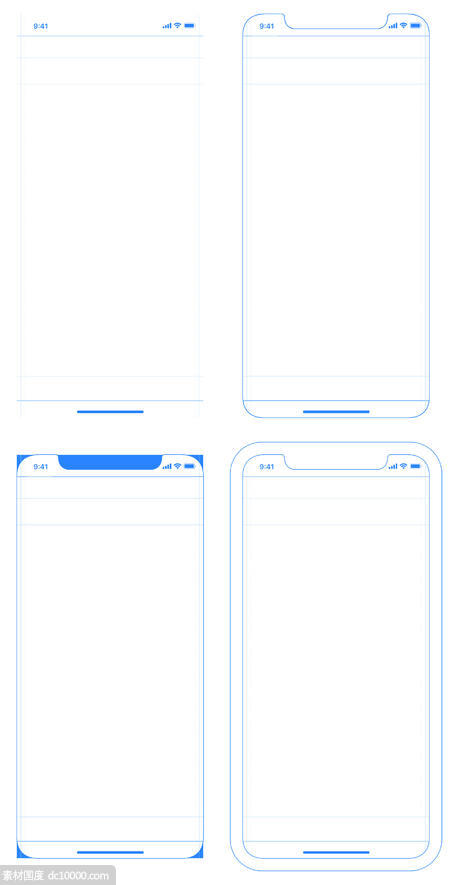 iPhone X  界面规范模板 - 源文件
