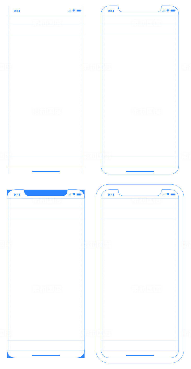 iPhone X  界面规范模板