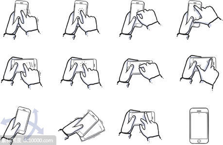 iPhone Gestures Symbols - 源文件
