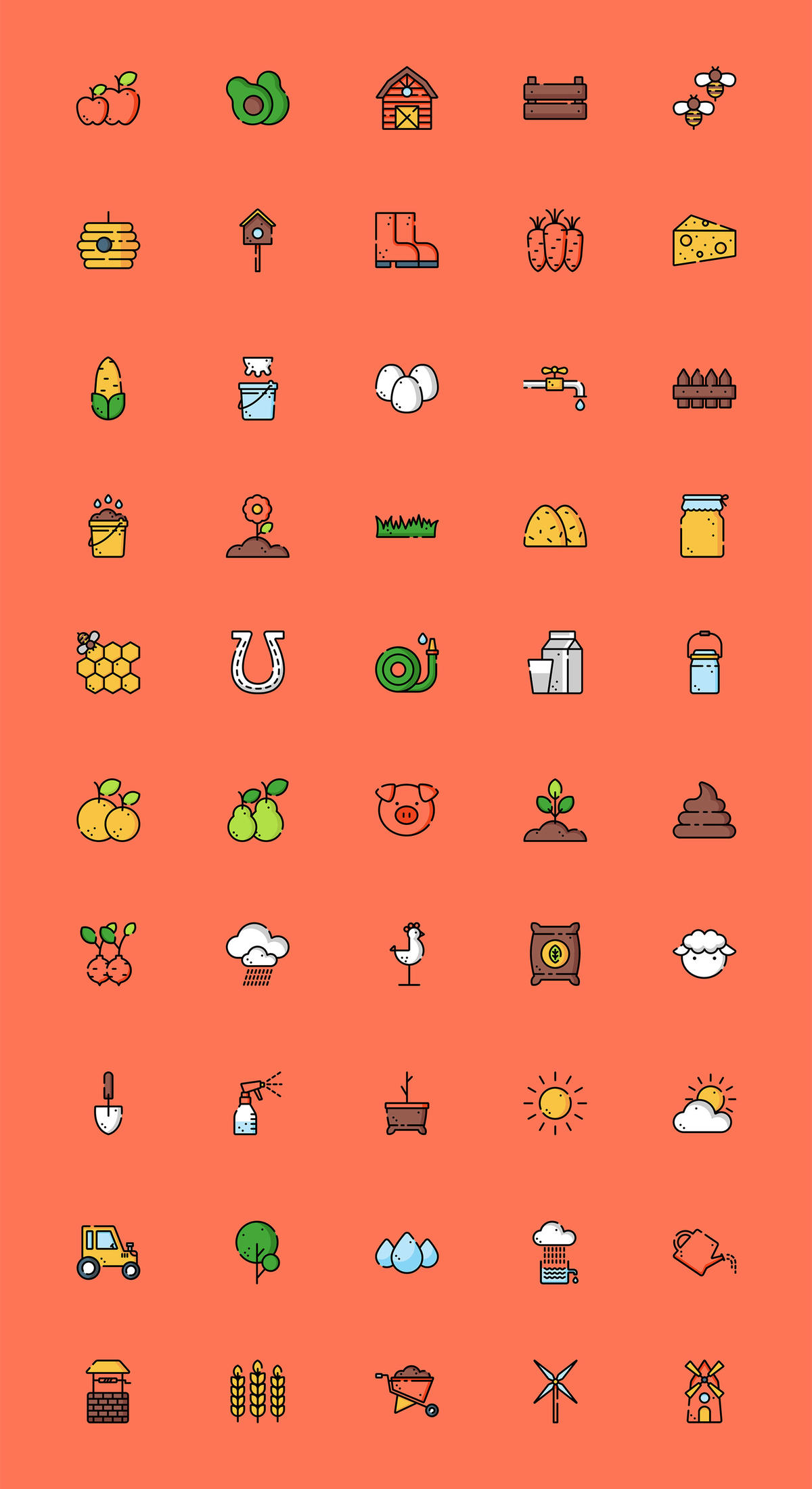 50枚农场元素图标