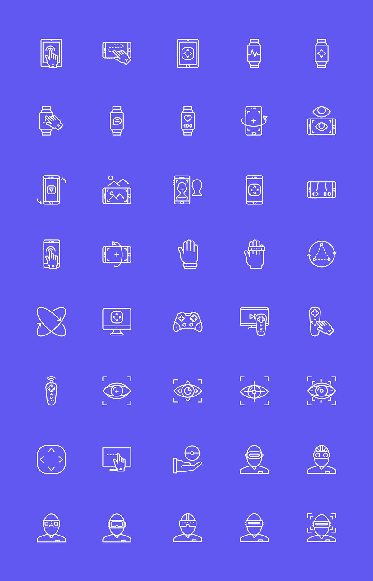 40个VR虚拟现实图标 .sketch素材下载