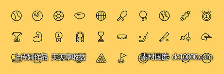 30  Sport  Icons-源文件-素材国度dc10000.com