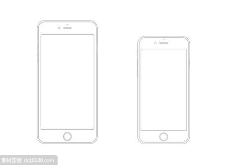iPhone  6  Plus  Wireframe - 源文件