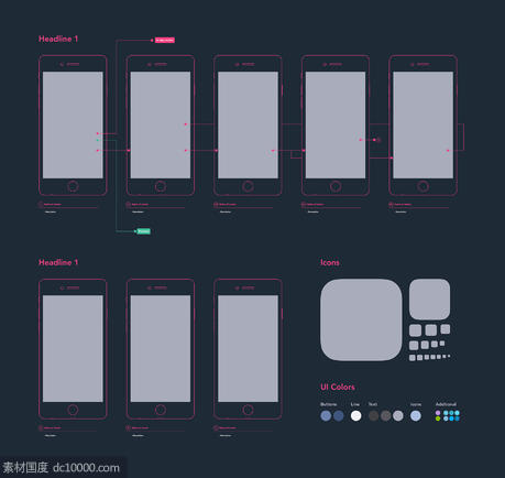 Diagram  Template for   iPhone - 源文件