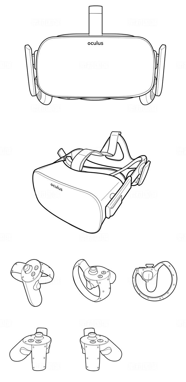 Oculus Rift和 Touch 线框图