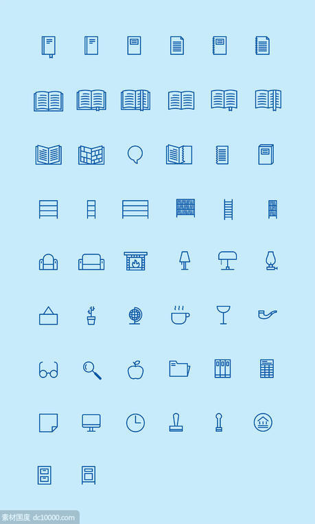 Home and Library Icons - 源文件
