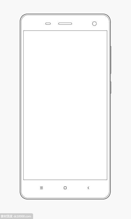 小米手机 4 线框图 - 源文件