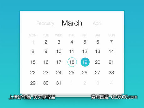 Simple Date Picker-源文件-素材国度dc10000.com