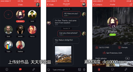 iOS Messaging App-源文件-素材国度dc10000.com
