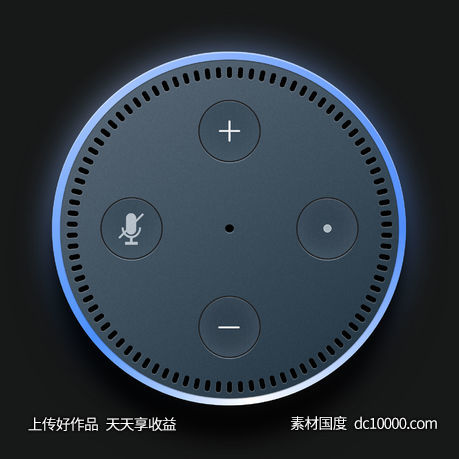 亚马逊 Echo Dot 模型-源文件-素材国度dc10000.com