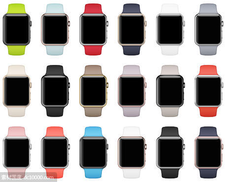Apple Watch 系列 2 全色系模型 - 源文件