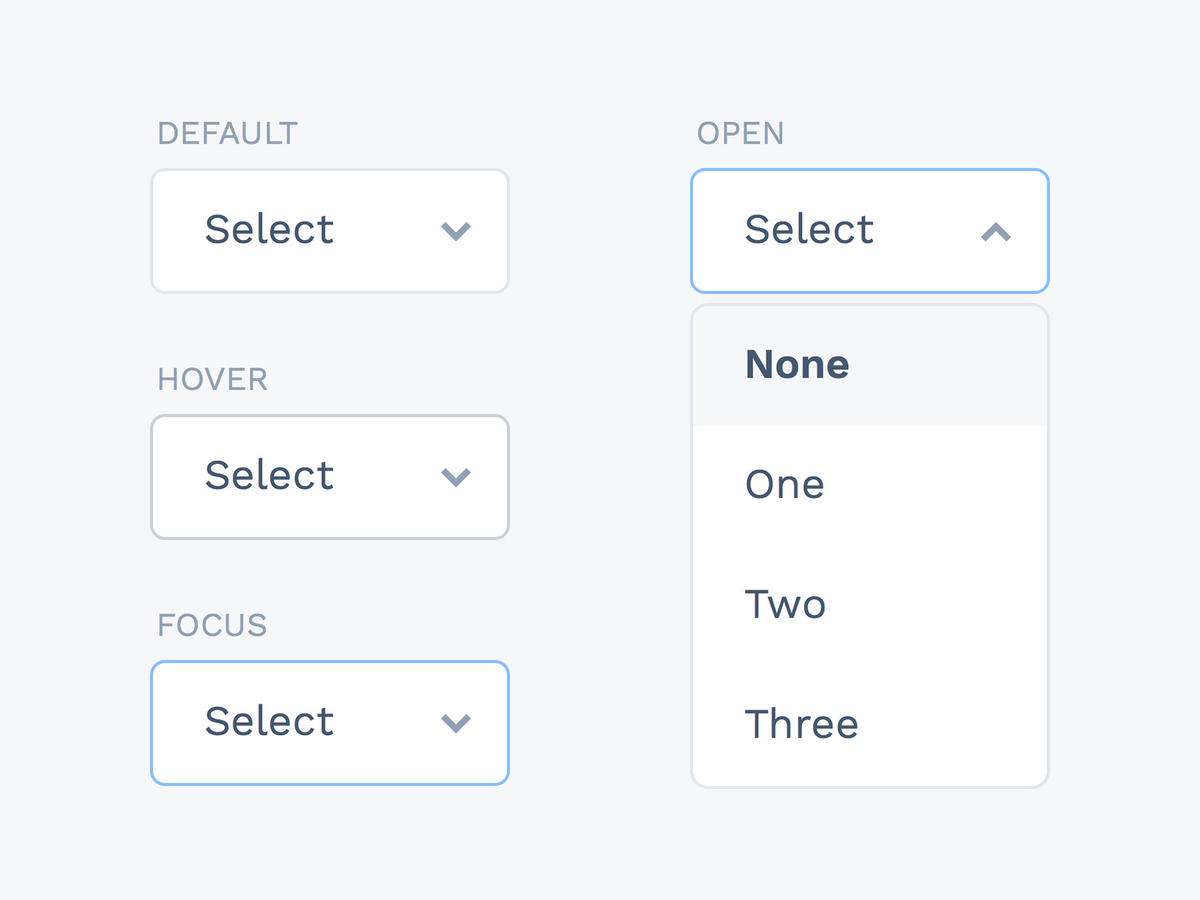 Dropdown States