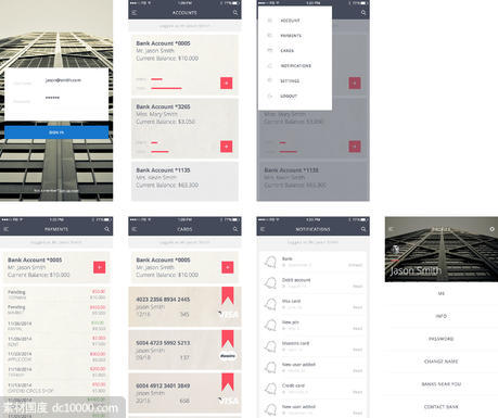 银行 App 概念设计 - 源文件