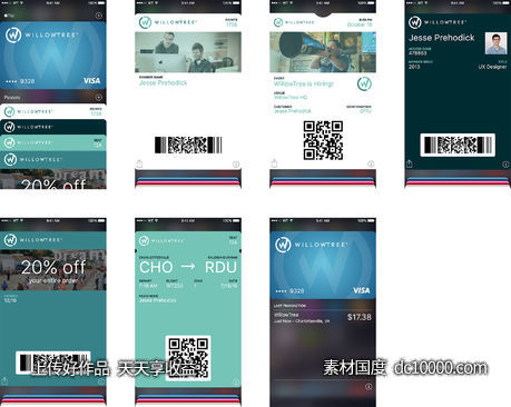 Apple Wallet UI Kit-源文件-素材国度dc10000.com