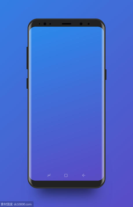 三星 Galaxy S8 扁平模型 - 源文件