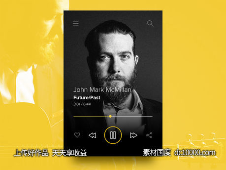 Line Music Player-源文件-素材国度dc10000.com
