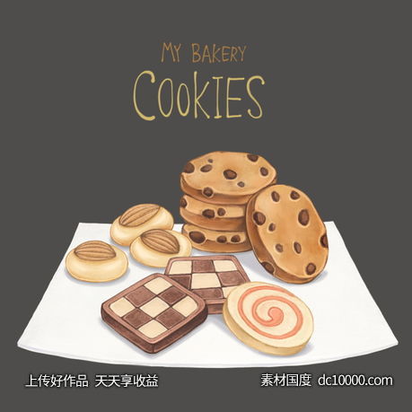 美食面包蛋糕西点PSD素材-源文件-素材国度dc10000.com