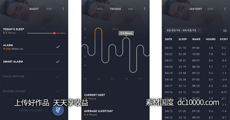 SleepBot iOS UI-源文件-素材国度dc10000.com