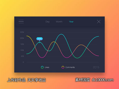 Color Line Statistics-源文件-素材国度dc10000.com