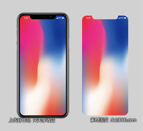 iPhone X 实物模型-源文件-素材国度dc10000.com