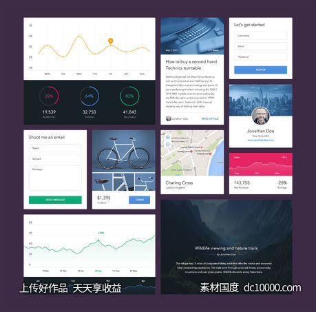 简约 UI Kit-源文件-素材国度dc10000.com