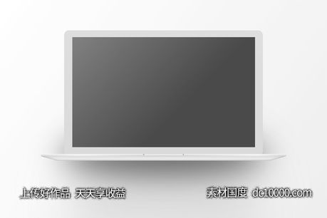 MacBook 浅灰模型-源文件-素材国度dc10000.com