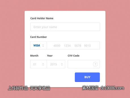 Checkout Card Detail-源文件-素材国度dc10000.com