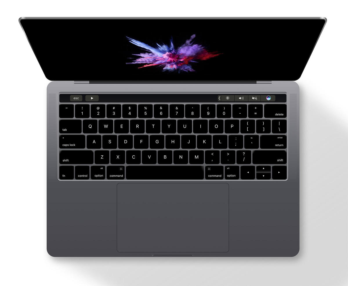 MacBook Pro 2016顶视图模型