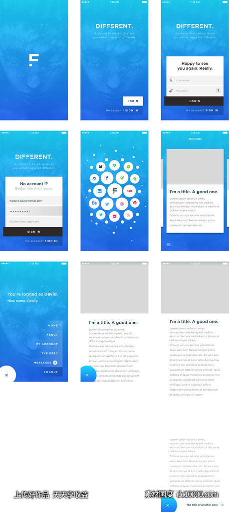 Different UI Kit-源文件-素材国度dc10000.com
