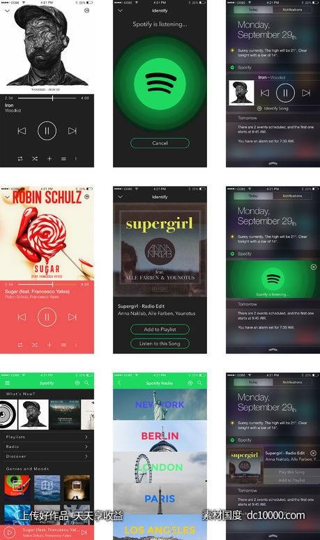 Spotify Redesign-源文件-素材国度dc10000.com