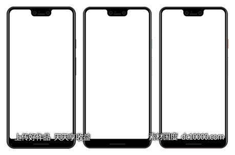 谷歌 Pixel 3XL  模型-源文件-素材国度dc10000.com