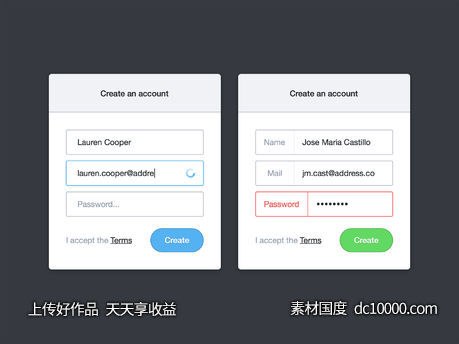 创建账户-源文件-素材国度dc10000.com