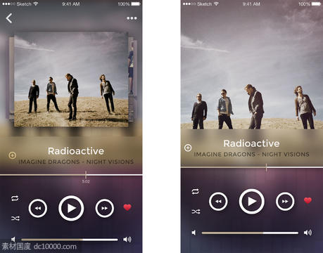 Music Player iOS UI - 源文件