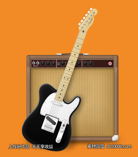 Fender  吉他-源文件-素材国度dc10000.com