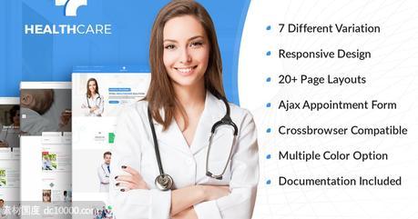【HTML,CSS,JS】家庭医生私人诊所医院官网设计HTML模板素材 - 源文件