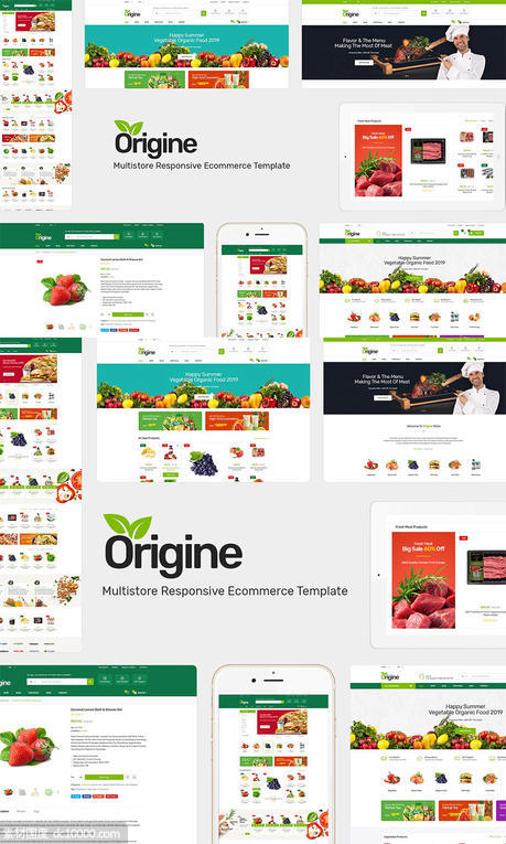 生鲜电商网站Opencart主题模板 Origine &amp;ndash; Organic Opencart Theme - 源文件
