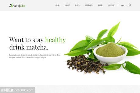 抹茶咖啡电商网站Shopify主题模板 Sabujcha ndash Matcha Shopify Theme - 源文件